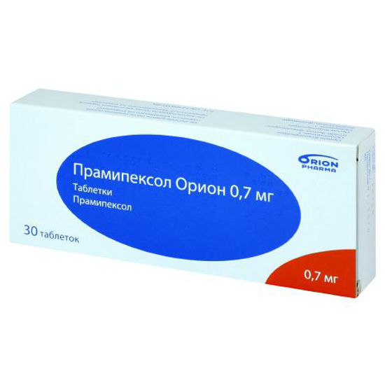 Прамипексол Орион таблетки 0.7 мг №30